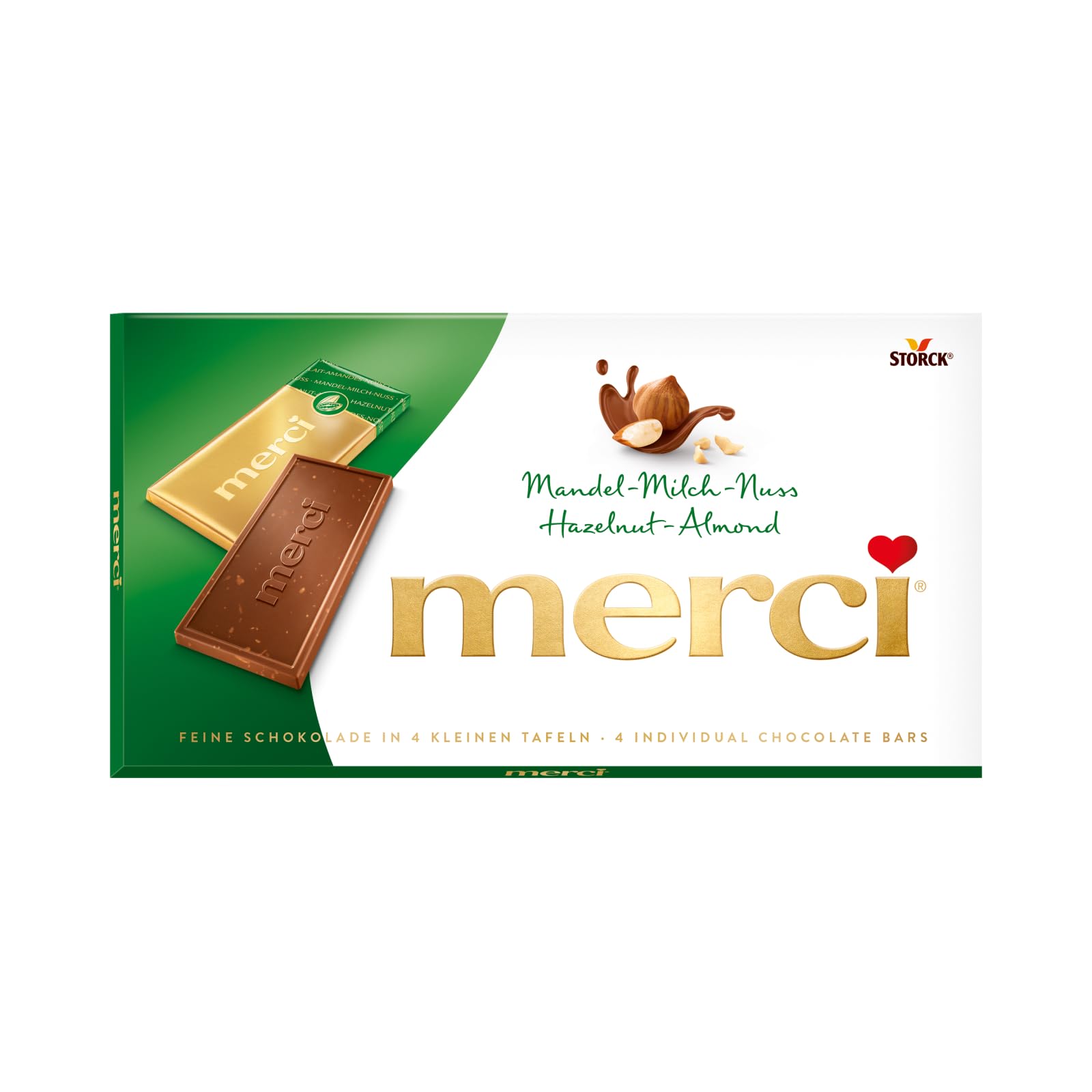 Amazon.com : Merci Fine Milk Chocolate Hazelnut Almond (4